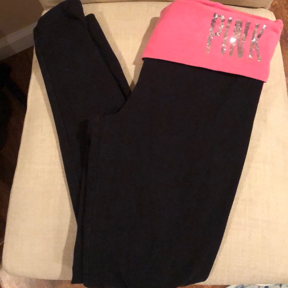Pink VS yoga pants size small